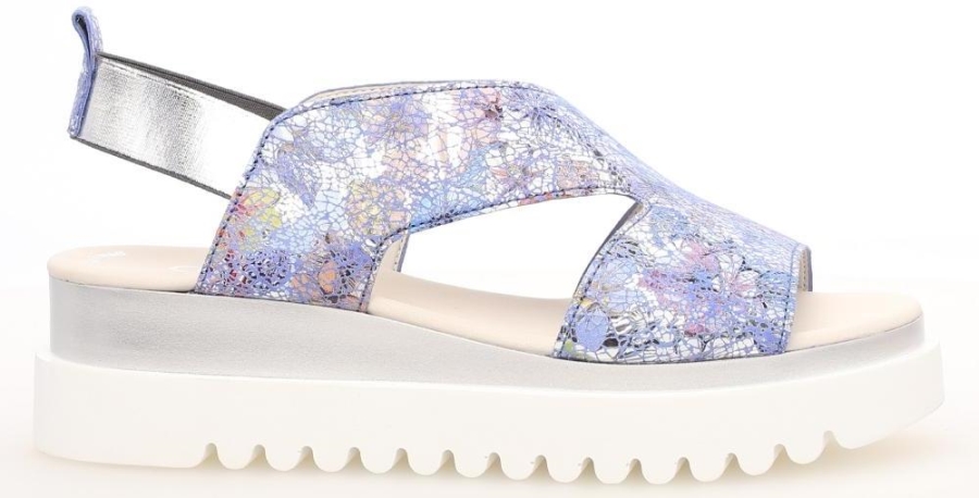 Siniset Metalliset Kukat Nahka 23612.36 Gab