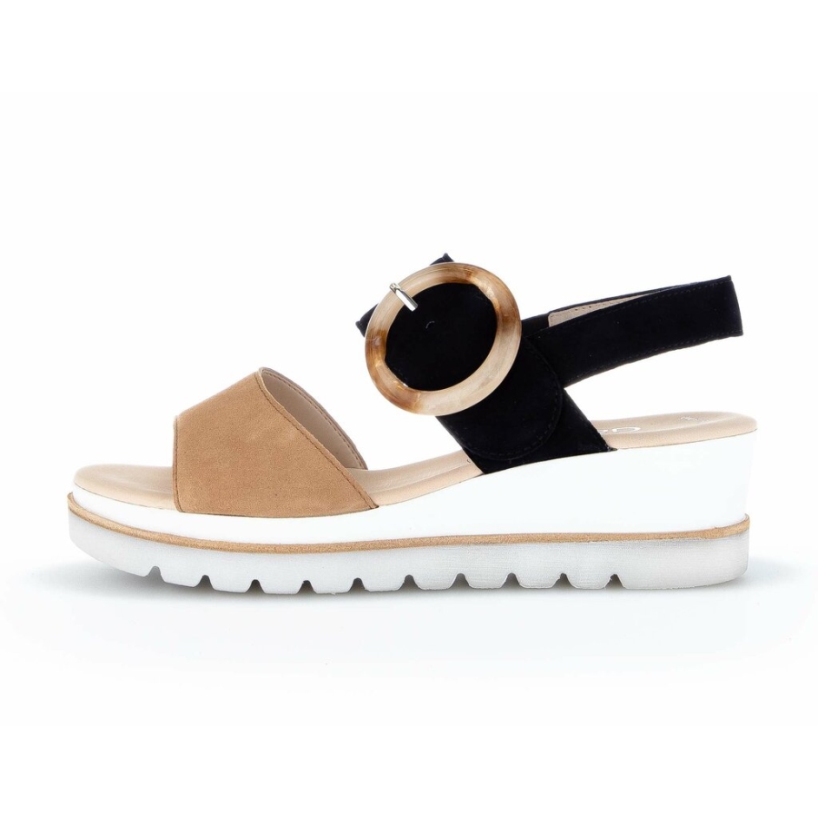 Gabor 84645-16 - Taupe Musta Mokkanahka Muoti