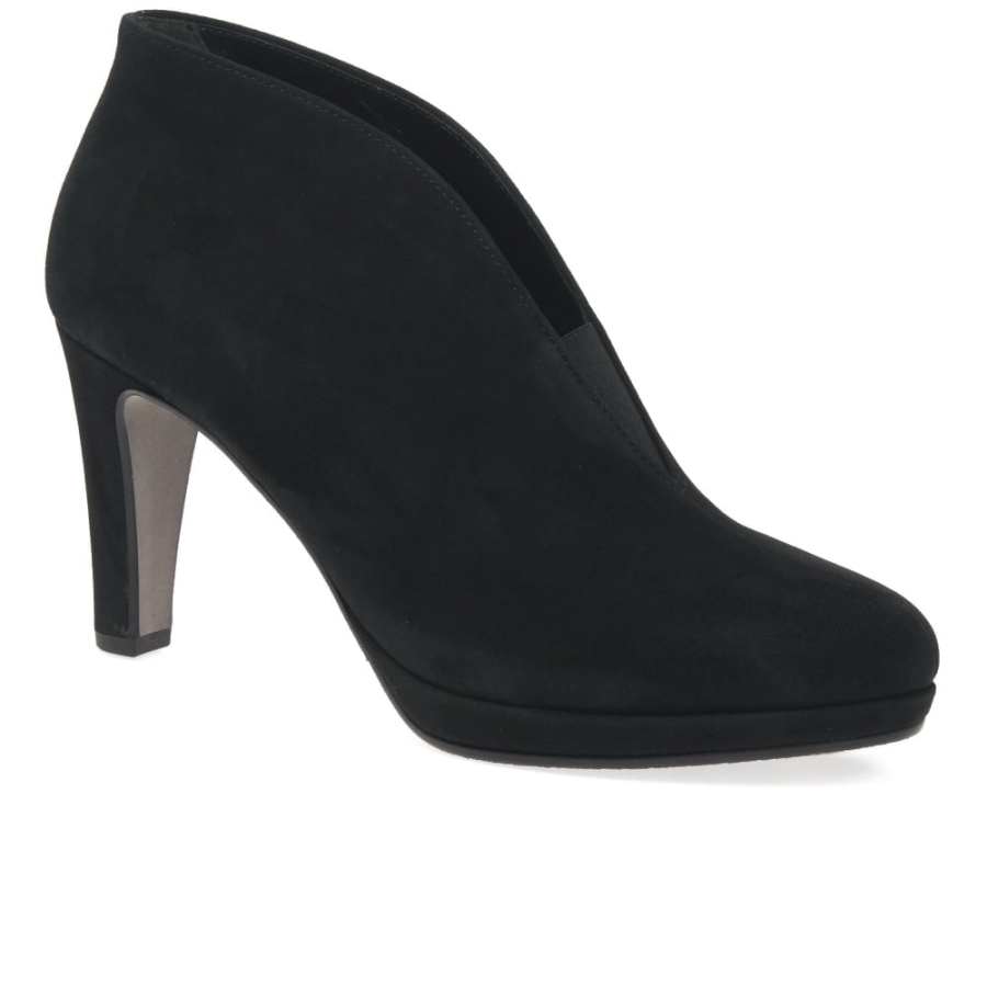 Amien Naisten Moderni Slip On Ankle Boots Musta Mokka Gabor